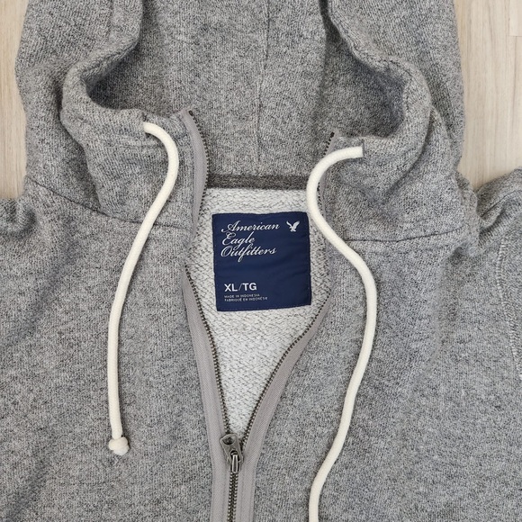 American Eagle 🦅 Grey Half Zip Hoodie - Picture 2 of 4